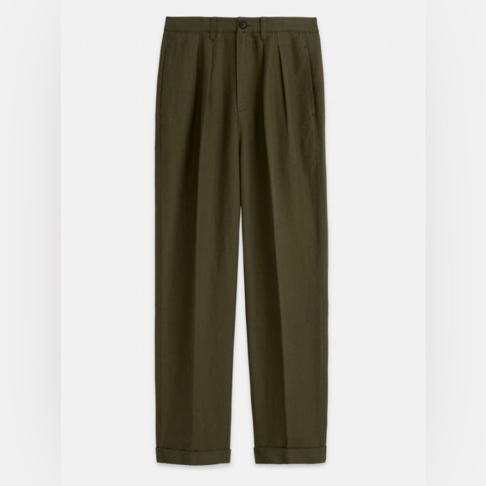 Alex Mill Double Pleat Pant in Twill, color Puglia Olive, NWT, never worn